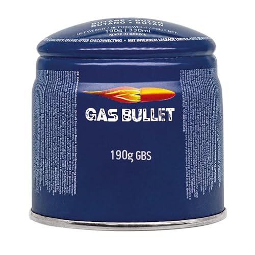 Gas Bullet ® Gaskartusche 190g passend für Gaskocher mit Stechkartuschen (72)